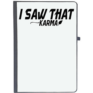                       UDNAG Ruled Notebook Diary 'Karma | i saw that karma', [A5 80Pages 80GSM]                                              