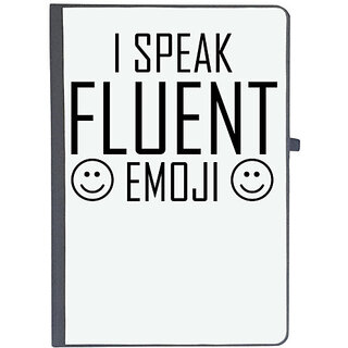                       UDNAG Ruled Notebook Diary 'Emoji | I SPEAK FLUENT emoji', [A5 80Pages 80GSM]                                              