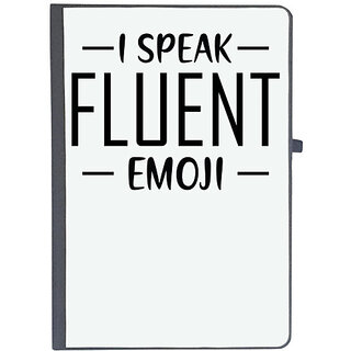                       UDNAG Ruled Notebook Diary 'Emoji | I SPEAK FLUENT', [A5 80Pages 80GSM]                                              