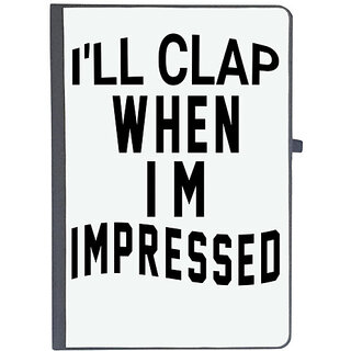                       UDNAG Ruled Notebook Diary 'Clap | i'll cleap when', [A5 80Pages 80GSM]                                              