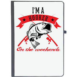                       UDNAG Ruled Notebook Diary 'Hooker | I'M A hooker', [A5 80Pages 80GSM]                                              