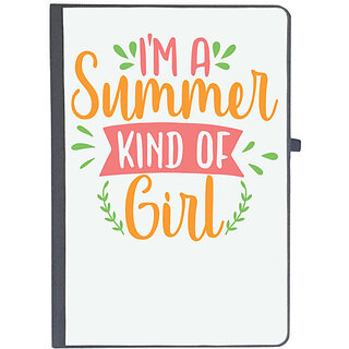                       UDNAG Ruled Notebook Diary 'Summer | i'm a summer kind of girl', [A5 80Pages 80GSM]                                              