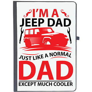                       UDNAG Ruled Notebook Diary 'Father | I'M AJEEP DAD', [A5 80Pages 80GSM]                                              