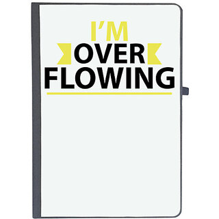                       UDNAG Ruled Notebook Diary 'Over flowing | I'm over flowing', [A5 80Pages 80GSM]                                              