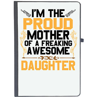                       UDNAG Ruled Notebook Diary 'Mother | I'M PROUD MOTHER', [A5 80Pages 80GSM]                                              