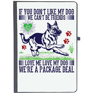                       UDNAG Ruled Notebook Diary 'Dog | IF YOU DONT LIKE MY DOG', [A5 80Pages 80GSM]                                              