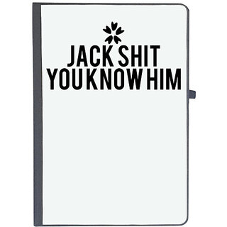                       UDNAG Ruled Notebook Diary '| jack shit you know him', [A5 80Pages 80GSM]                                              