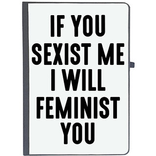                       UDNAG Ruled Notebook Diary 'Feminist | I WILL FEMINIST YOU', [A5 80Pages 80GSM]                                              