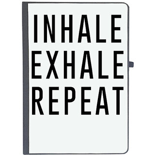                       UDNAG Ruled Notebook Diary '| Inhale', [A5 80Pages 80GSM]                                              