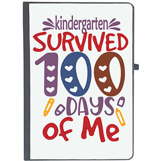                       UDNAG Ruled Notebook Diary 'Kindergarten | kindergarten Grade survived 100 days of me', [A5 80Pages 80GSM]                                              