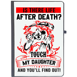                       UDNAG Ruled Notebook Diary 'Daughter | IS THERE LIFE AFTER DEATH', [A5 80Pages 80GSM]                                              