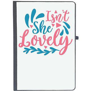                       UDNAG Ruled Notebook Diary 'Lovely | ISN'T SHE LOVELY', [A5 80Pages 80GSM]                                              
