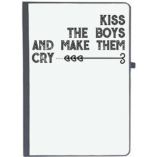                       UDNAG Ruled Notebook Diary 'Kiss | kiss the boys and make them cry', [A5 80Pages 80GSM]                                              