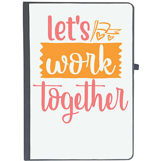                       UDNAG Ruled Notebook Diary 'Together | let's work together', [A5 80Pages 80GSM]                                              