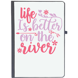                       UDNAG Ruled Notebook Diary 'River | life is better on the river', [A5 80Pages 80GSM]                                              