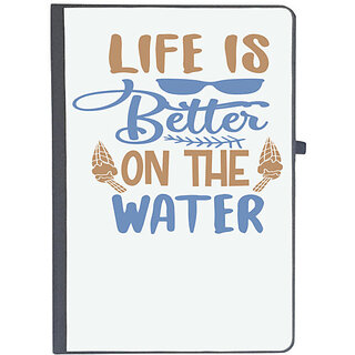                       UDNAG Ruled Notebook Diary 'Water | Life is better on the', [A5 80Pages 80GSM]                                              