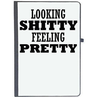                       UDNAG Ruled Notebook Diary 'Pretty | LOOKING', [A5 80Pages 80GSM]                                              