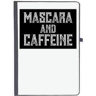                       UDNAG Ruled Notebook Diary 'Makeup | MASCARA AND CAFFEINE 2', [A5 80Pages 80GSM]                                              