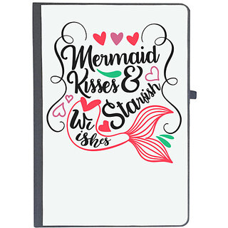                       UDNAG Ruled Notebook Diary 'Mermaid | Mermaid Kisses & Starfish Wishes', [A5 80Pages 80GSM]                                              