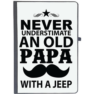                       UDNAG Ruled Notebook Diary 'Father | Never Understimate and old papa', [A5 80Pages 80GSM]                                              