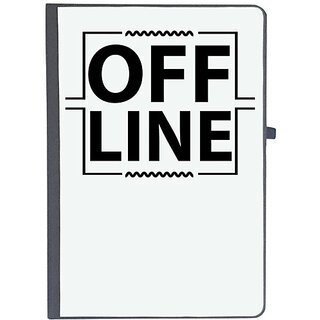                       UDNAG Ruled Notebook Diary '| Off Line', [A5 80Pages 80GSM]                                              