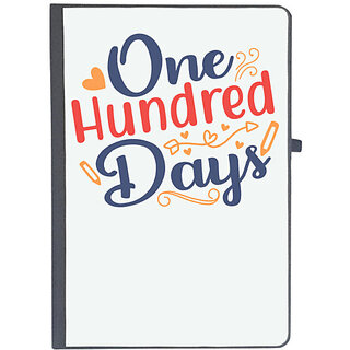                      UDNAG Ruled Notebook Diary '100 days | one hundred days', [A5 80Pages 80GSM]                                              