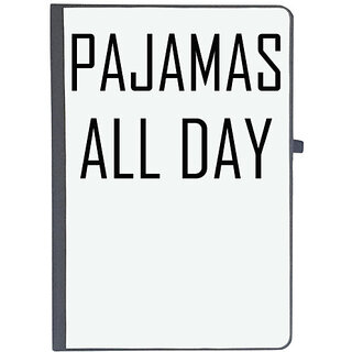                       UDNAG Ruled Notebook Diary 'Pajamas | PAJAMAS ALL DAY', [A5 80Pages 80GSM]                                              