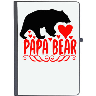                       UDNAG Ruled Notebook Diary 'Father | Papa bear', [A5 80Pages 80GSM]                                              