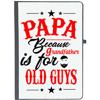                       UDNAG Ruled Notebook Diary 'Father | PAPA Because', [A5 80Pages 80GSM]                                              