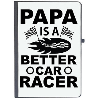                       UDNAG Ruled Notebook Diary 'Father | Papa Is a Better car', [A5 80Pages 80GSM]                                              