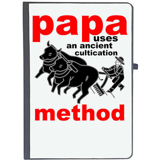                       UDNAG Ruled Notebook Diary 'Father | PAPA USES an ancient', [A5 80Pages 80GSM]                                              