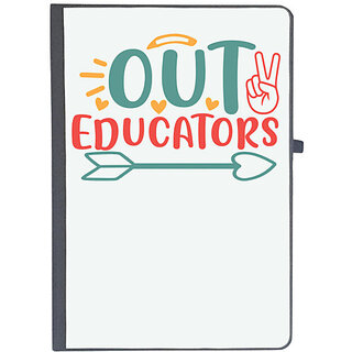                       UDNAG Ruled Notebook Diary 'School | peace out educators', [A5 80Pages 80GSM]                                              