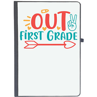                       UDNAG Ruled Notebook Diary 'School | peace out first grade', [A5 80Pages 80GSM]                                              