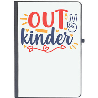                       UDNAG Ruled Notebook Diary 'School | peace out kinder', [A5 80Pages 80GSM]                                              