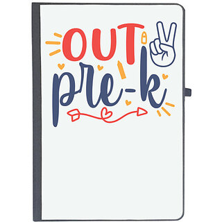                       UDNAG Ruled Notebook Diary 'School | peace out pre-k', [A5 80Pages 80GSM]                                              