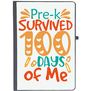                       UDNAG Ruled Notebook Diary '100 Days | pre-k survived 100 days of me', [A5 80Pages 80GSM]                                              