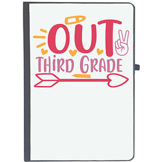                       UDNAG Ruled Notebook Diary 'School | peace out third grade', [A5 80Pages 80GSM]                                              