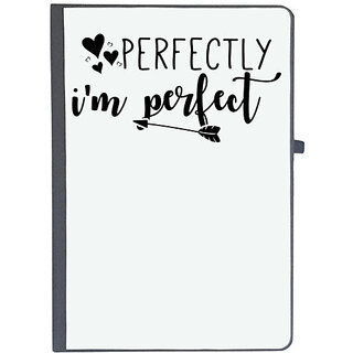                       UDNAG Ruled Notebook Diary 'Perfect | perfectly i'm perfect', [A5 80Pages 80GSM]                                              