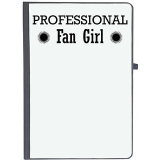                       UDNAG Ruled Notebook Diary 'Fan girl | professional fangirl', [A5 80Pages 80GSM]                                              
