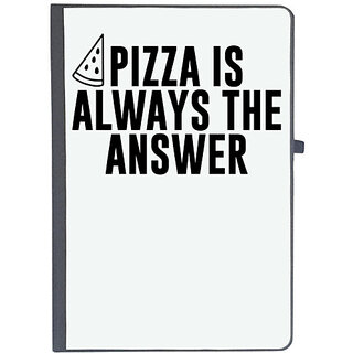                       UDNAG Ruled Notebook Diary 'Pizza | PIZZA IS ALWAYS THE ANSWER', [A5 80Pages 80GSM]                                              