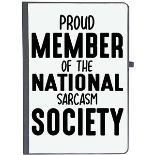                       UDNAG Ruled Notebook Diary 'Sarcasm | PROUD MEMBER OF THE NATIONAL SARCASM SOCIETY', [A5 80Pages 80GSM]                                              