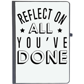                       UDNAG Ruled Notebook Diary '| REFLECT ON', [A5 80Pages 80GSM]                                              