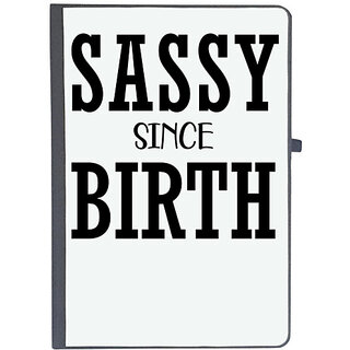                       UDNAG Ruled Notebook Diary 'Sassy | SASSY SINCE 2', [A5 80Pages 80GSM]                                              