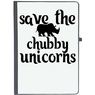                       UDNAG Ruled Notebook Diary 'Chubby Unicorn | save the chubby unicorns', [A5 80Pages 80GSM]                                              