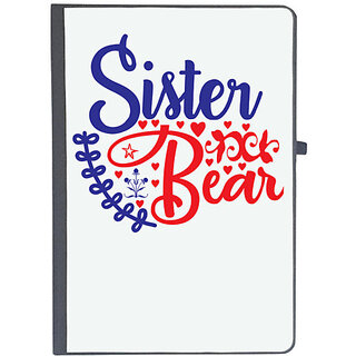                       UDNAG Ruled Notebook Diary 'Sister | Sister Bear', [A5 80Pages 80GSM]                                              