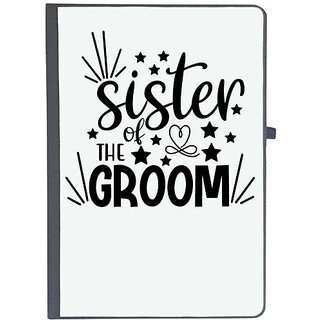                       UDNAG Ruled Notebook Diary 'Sister | Sister of the groom', [A5 80Pages 80GSM]                                              