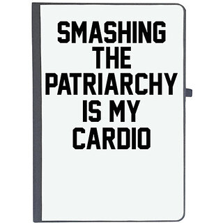                       UDNAG Ruled Notebook Diary 'Patriarchy | SMASHING THE PATRIARCHY IS MY CARDIO', [A5 80Pages 80GSM]                                              
