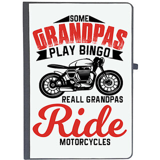                       UDNAG Ruled Notebook Diary 'Grandfather, rider | Some grandpas', [A5 80Pages 80GSM]                                              