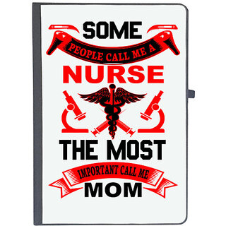                       UDNAG Ruled Notebook Diary 'Nurse | SOME PEOPLE CALL ME A', [A5 80Pages 80GSM]                                              