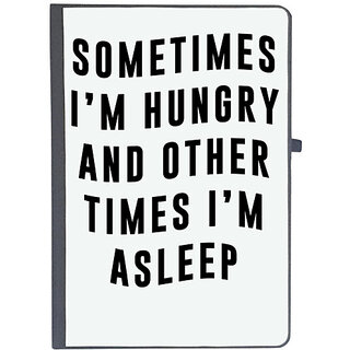                       UDNAG Ruled Notebook Diary 'Hungry, Sleep | Sometimes 2', [A5 80Pages 80GSM]                                              